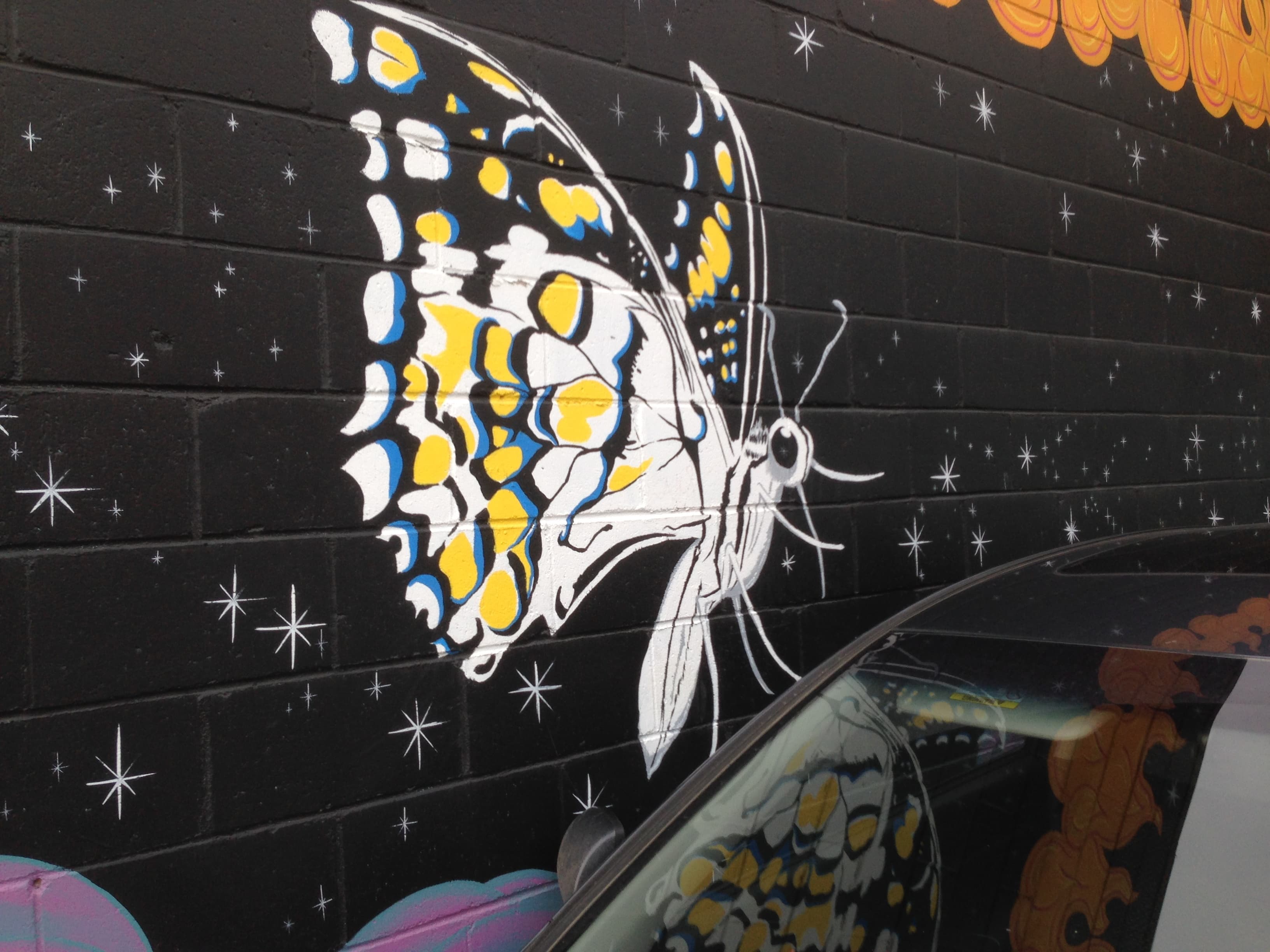 Mural of a Butterfly