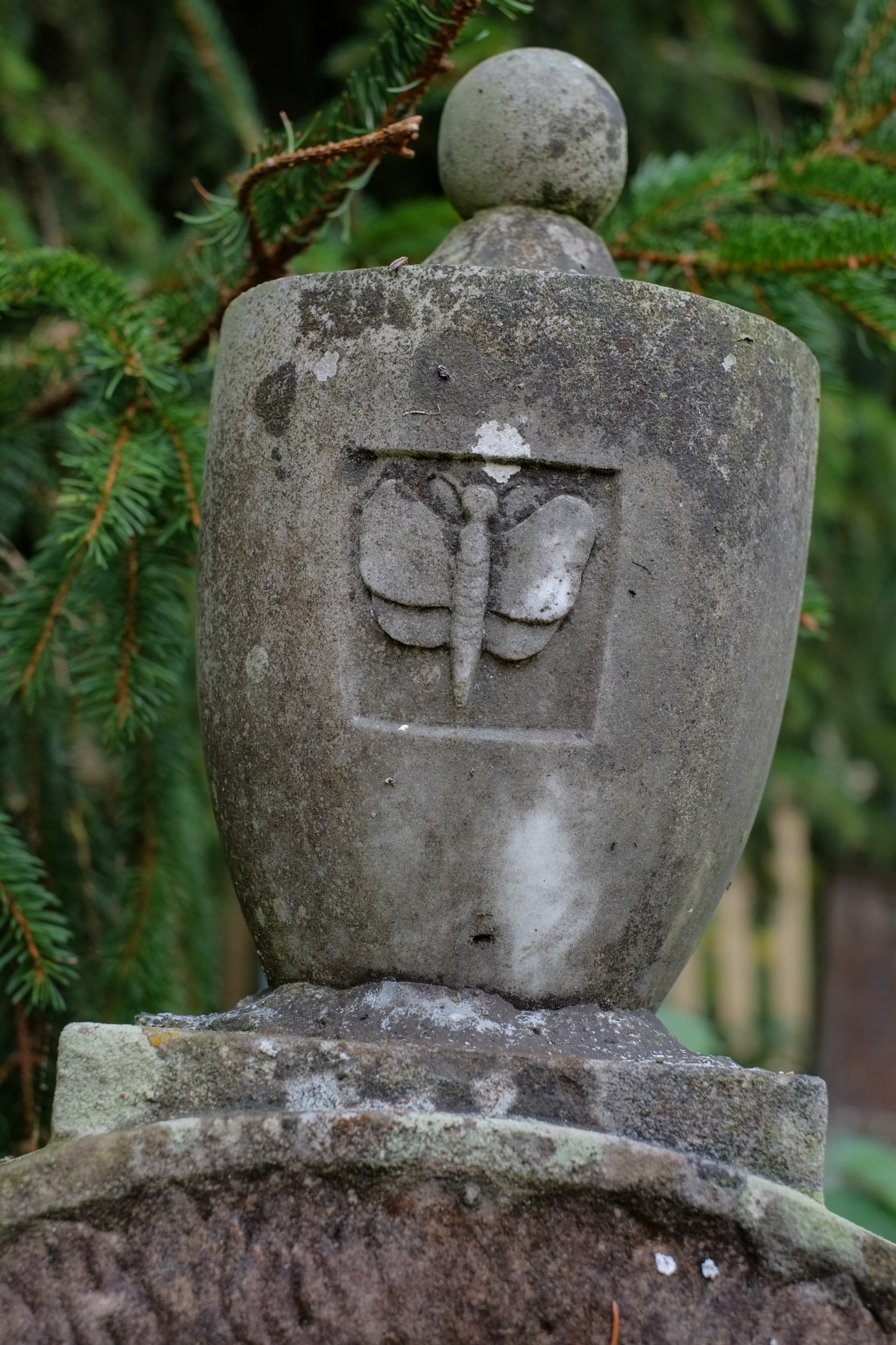 N/A (Image depicts a stone carving, not a live specimen)