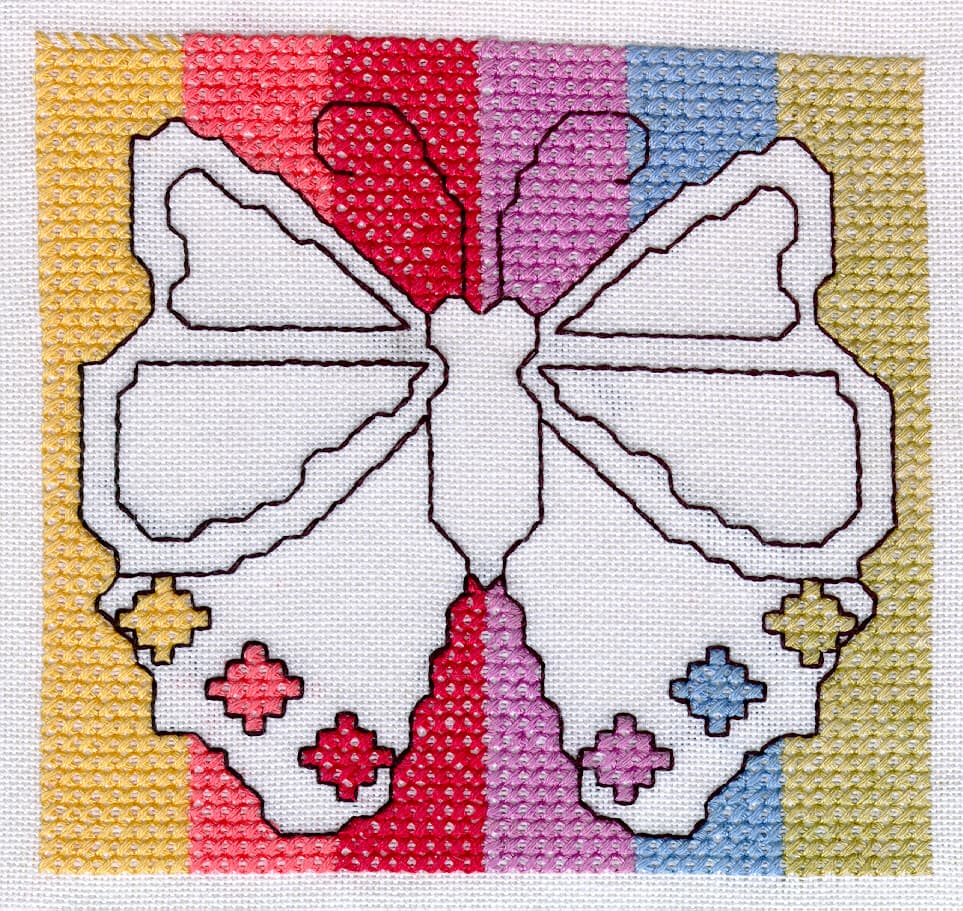 Embroidered Butterfly (Assisi Work)