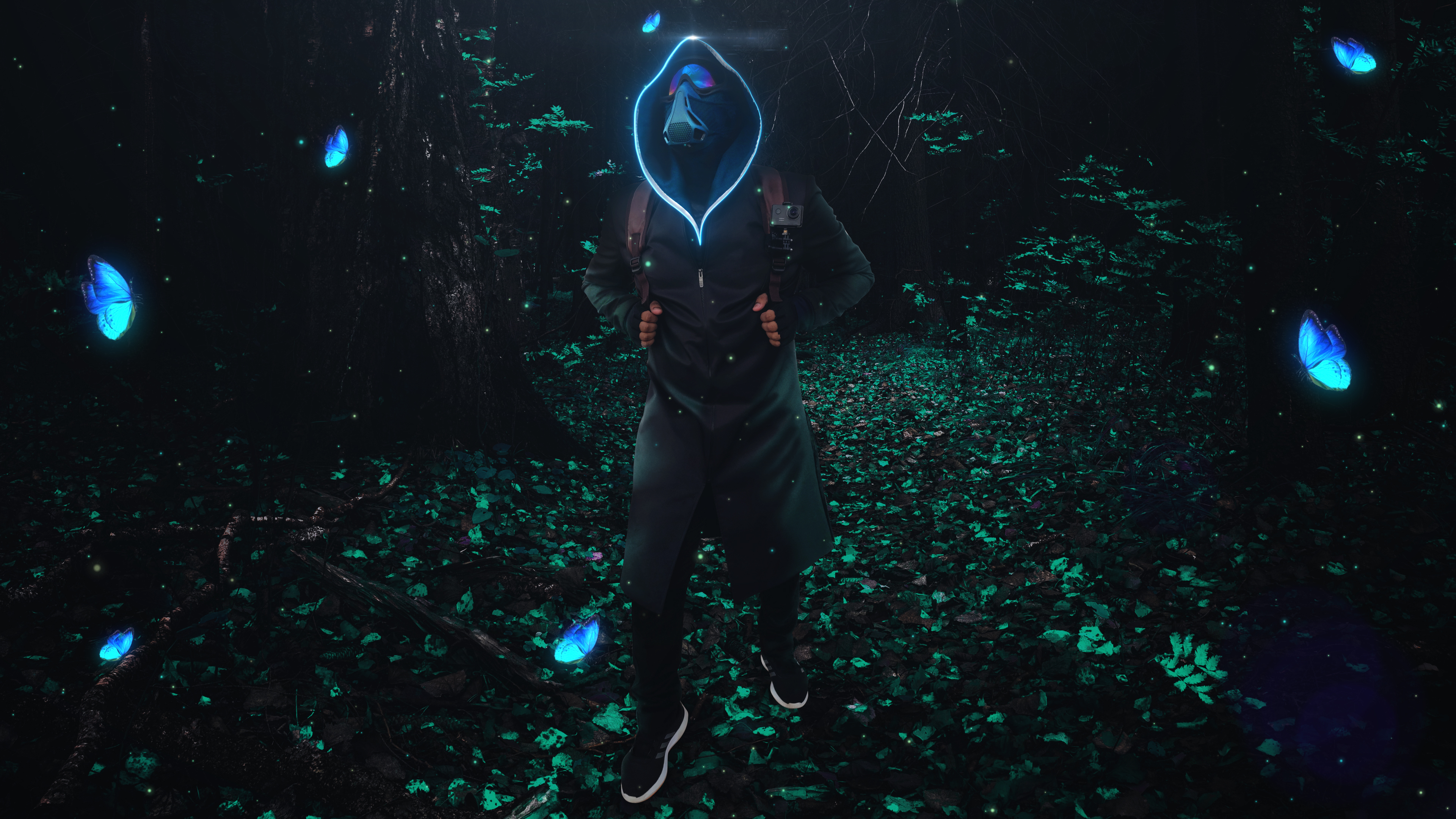 Fictional Glowing Butterfly