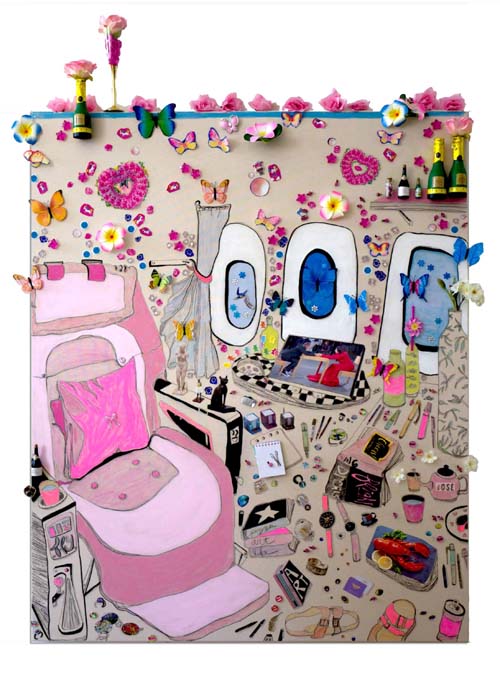 N/A (Decorative butterflies in artwork)