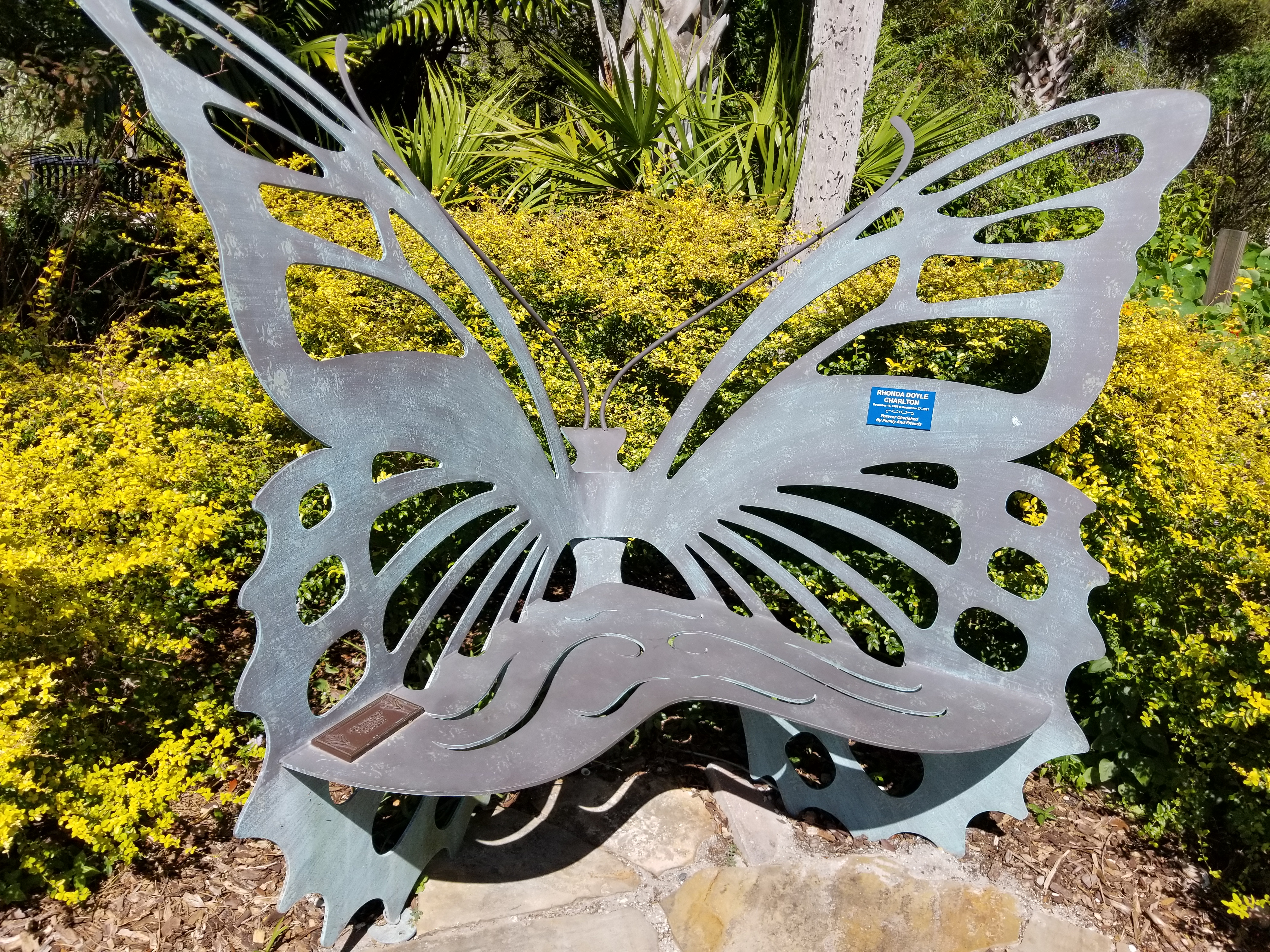 Not a real butterfly (Butterfly-shaped bench)