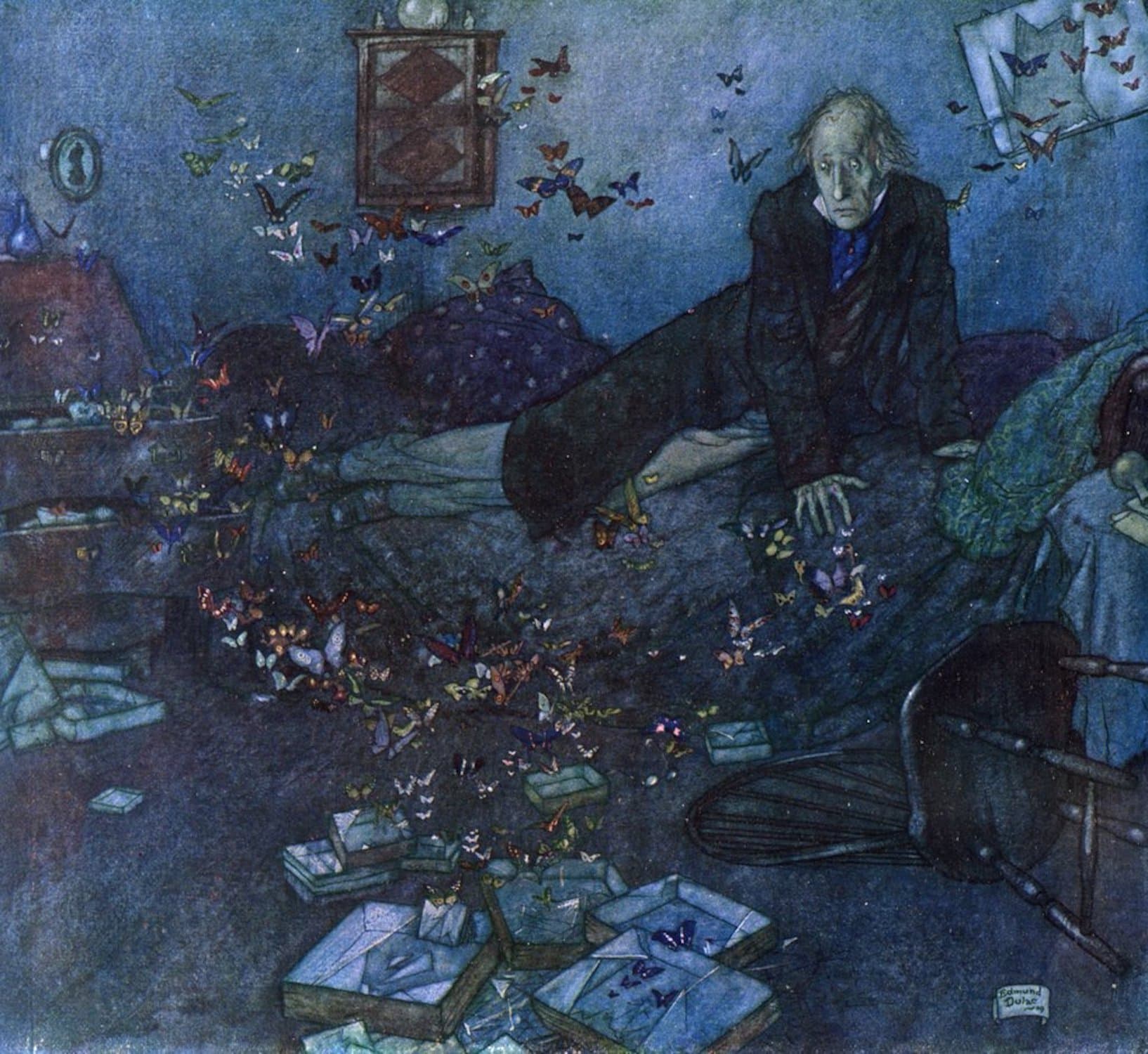 N/A (Artistic representation of multiple butterflies)