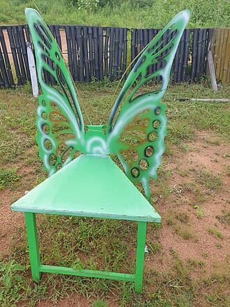 Not a living butterfly/moth (metal sculpture)