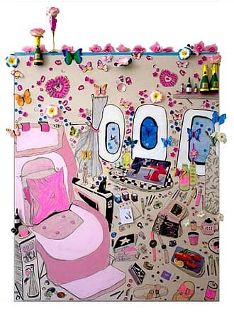 N/A (Decorative butterflies in artwork)