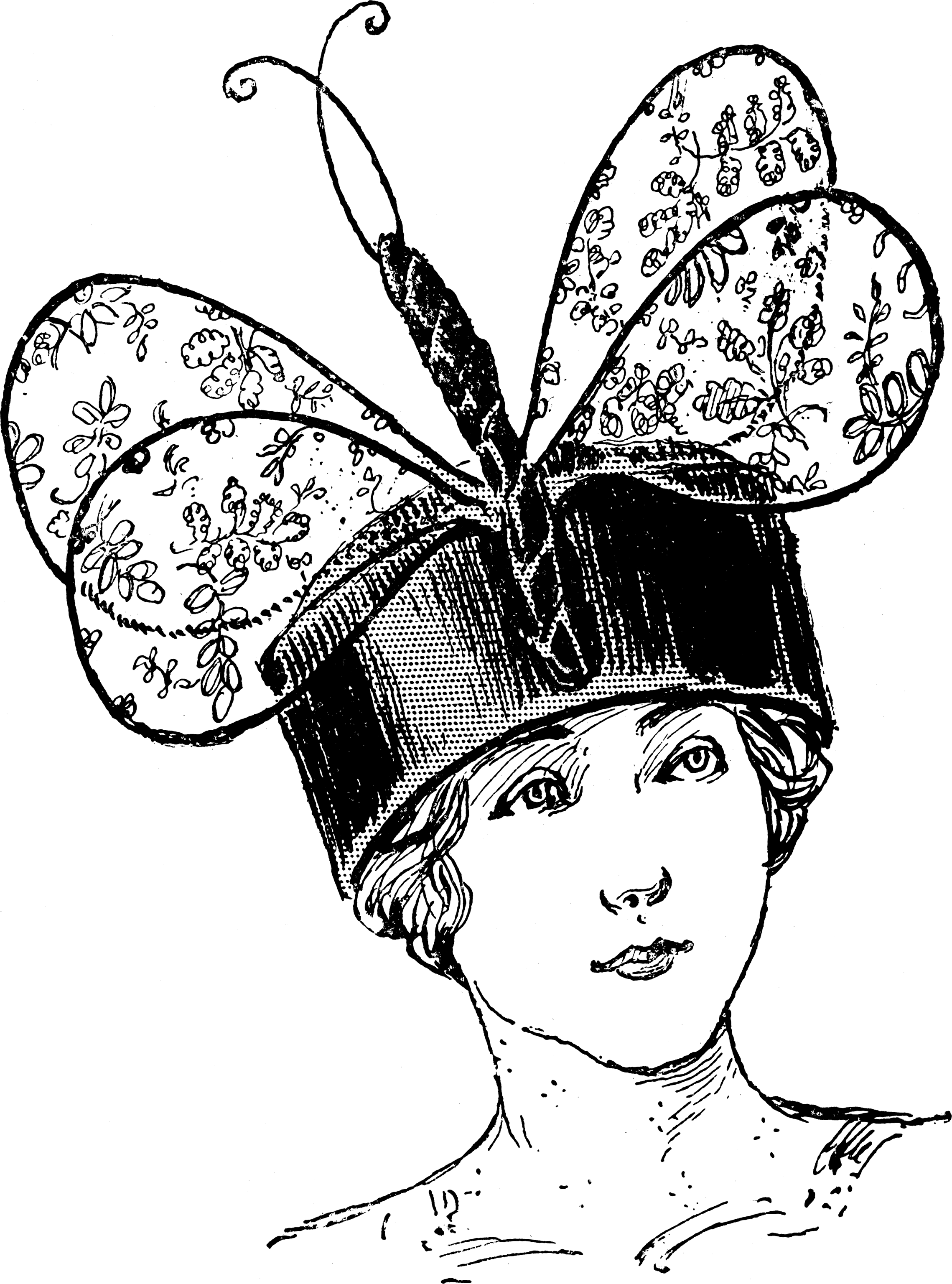 Artistic Butterfly Hat Decoration
