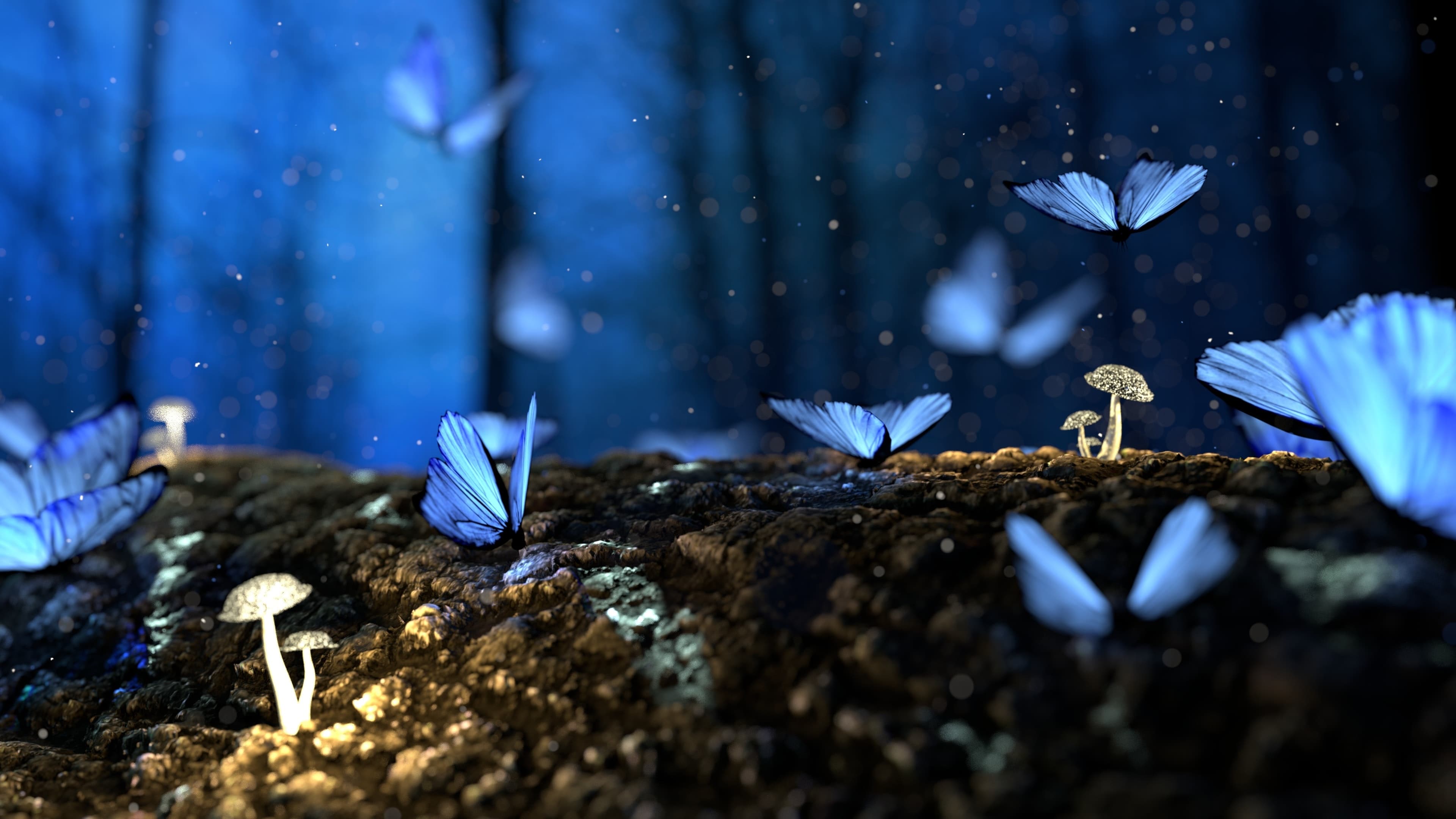 Fictional Blue Butterfly