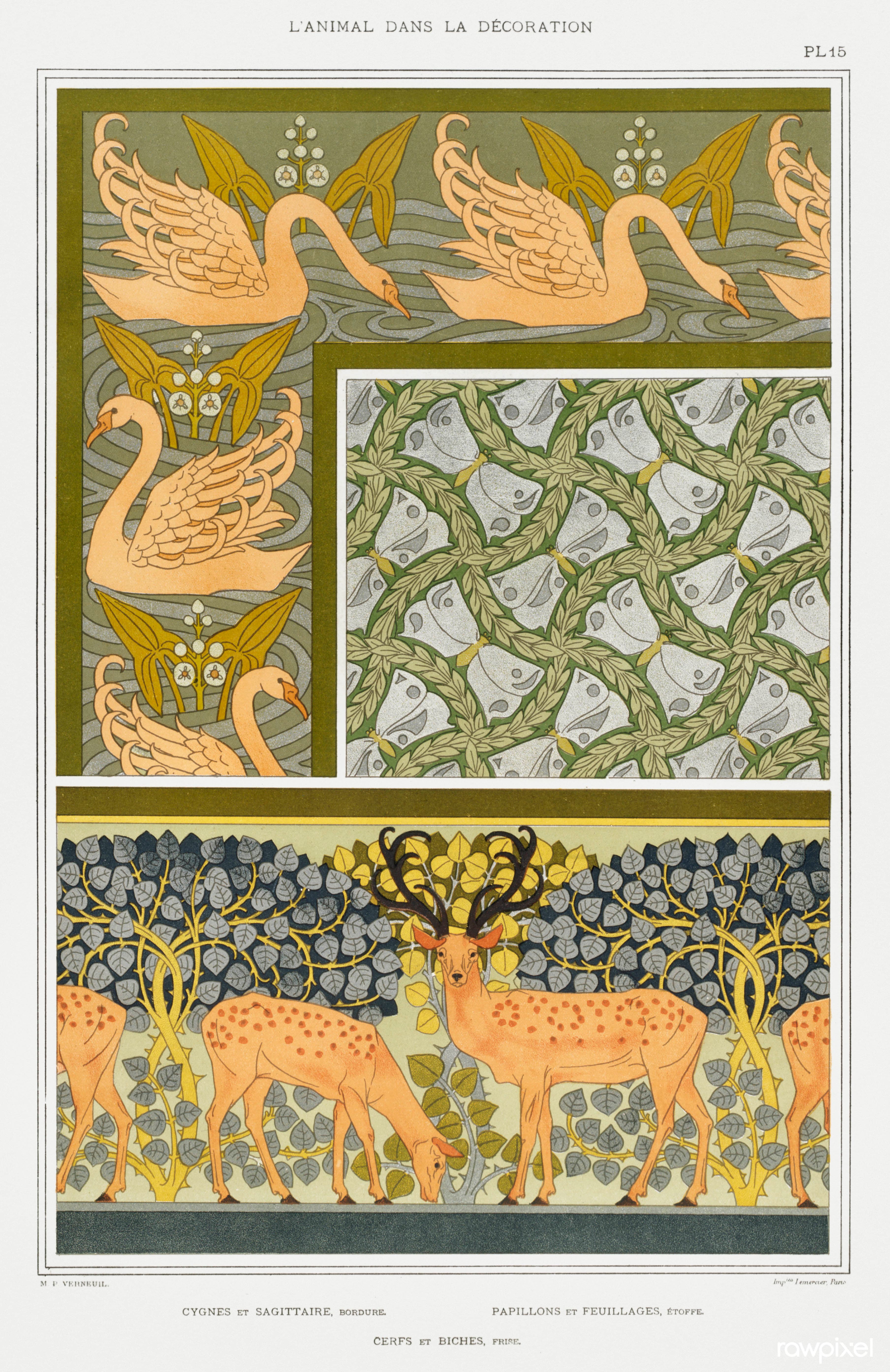 Stylized Butterfly (Art Nouveau Motif)
