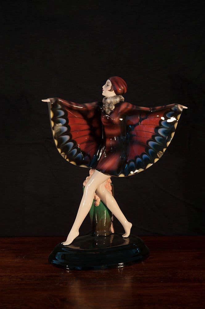 Art Deco Butterfly-Winged Figurine