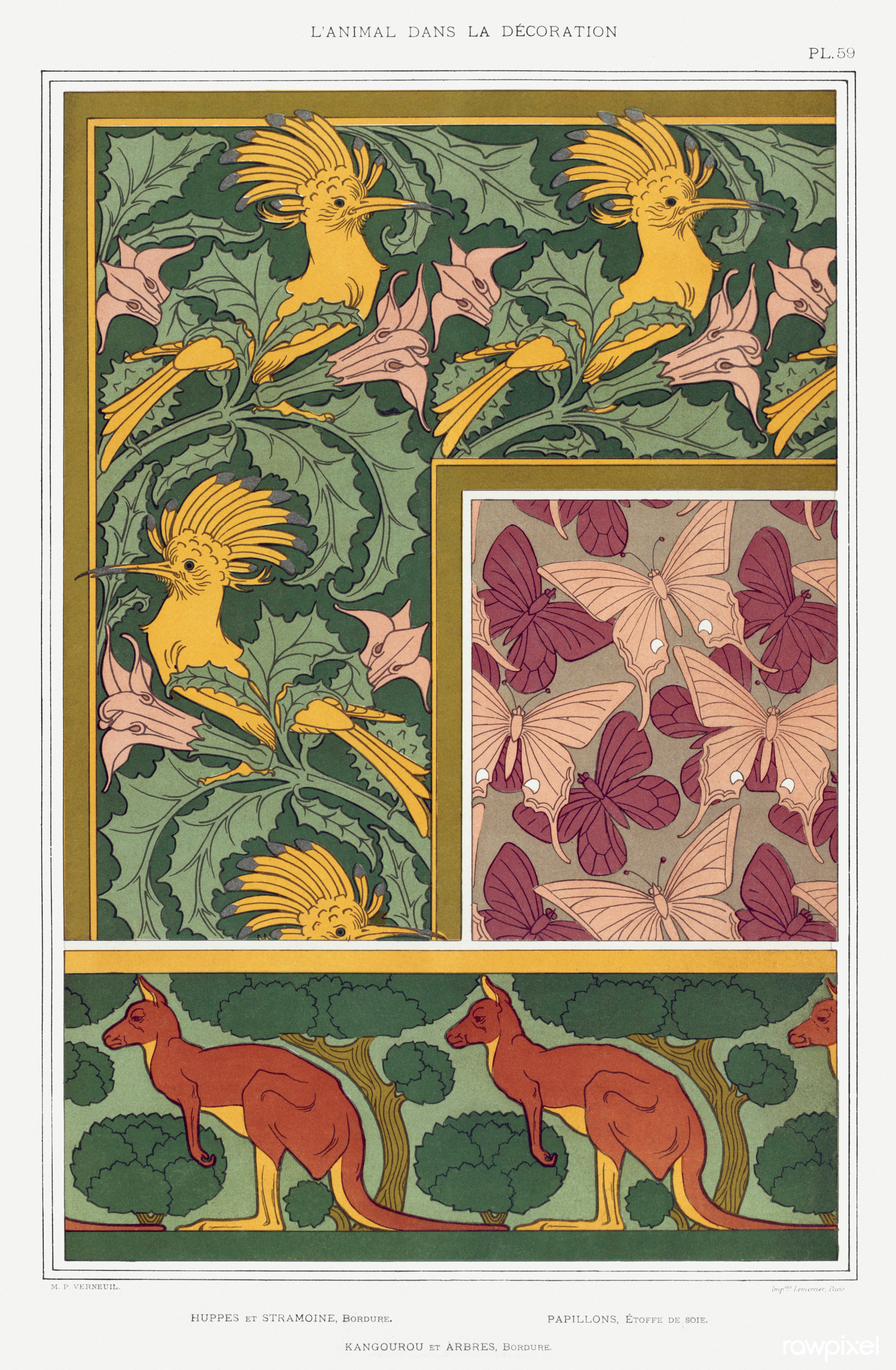 Stylized Butterfly (Art Nouveau)