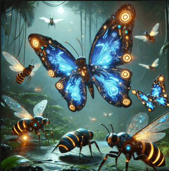 Fictional Cybernetic Butterfly