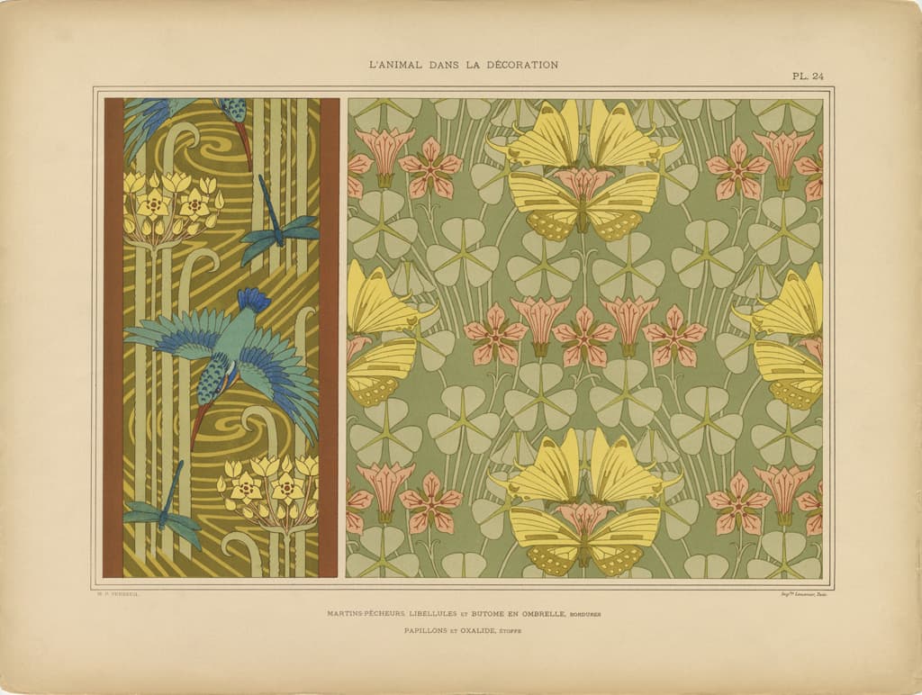 Generic Yellow Butterfly (Art Nouveau depiction)