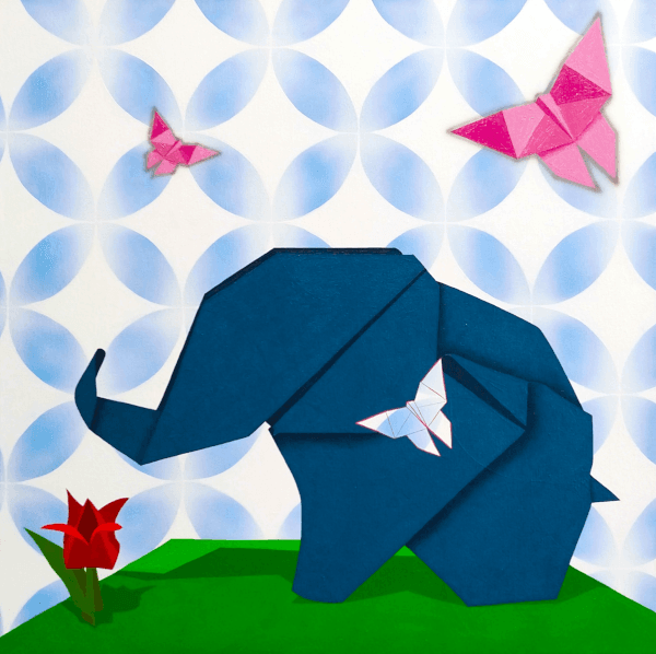 Stylized Origami Butterfly