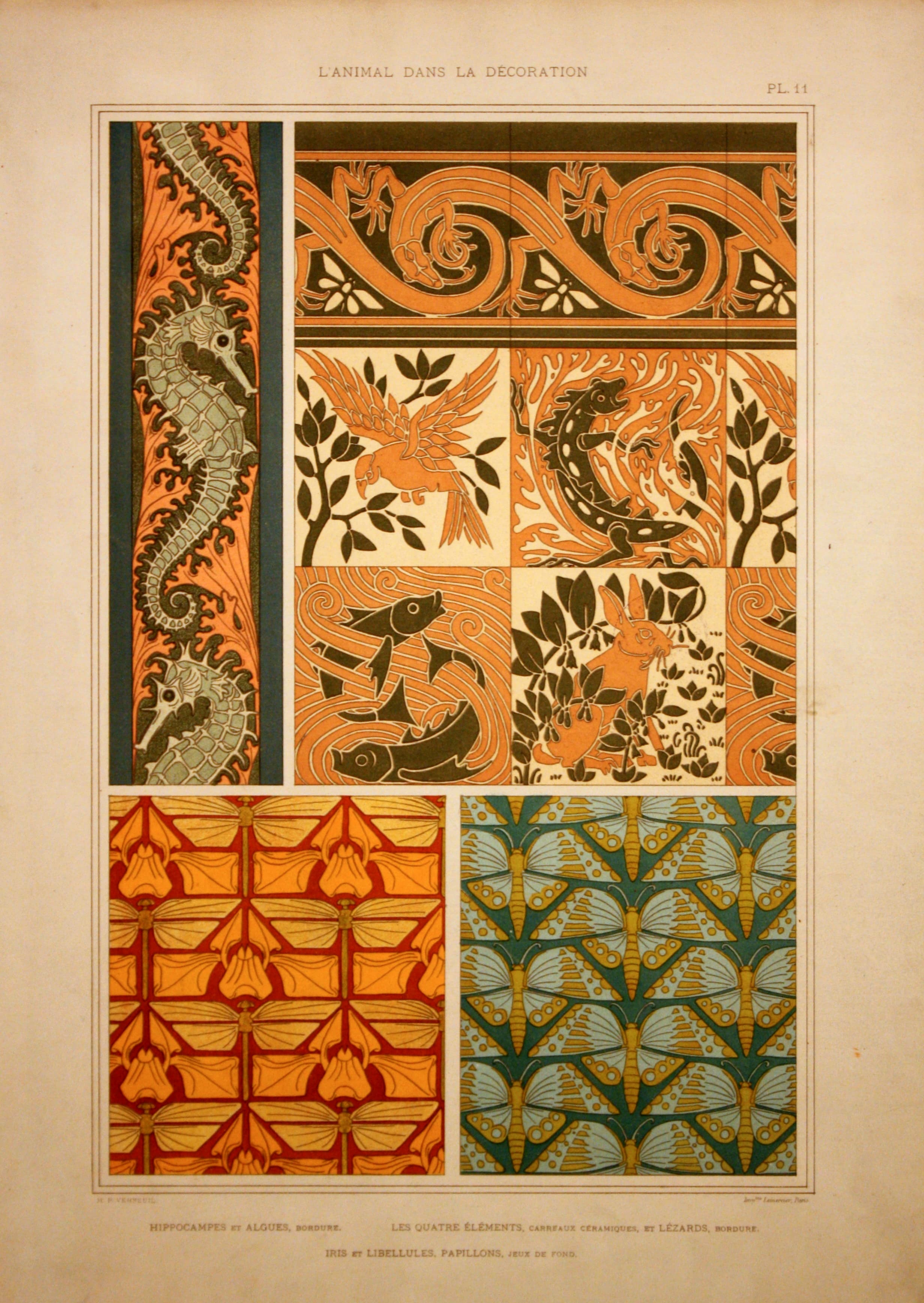 Art Nouveau Butterfly Pattern