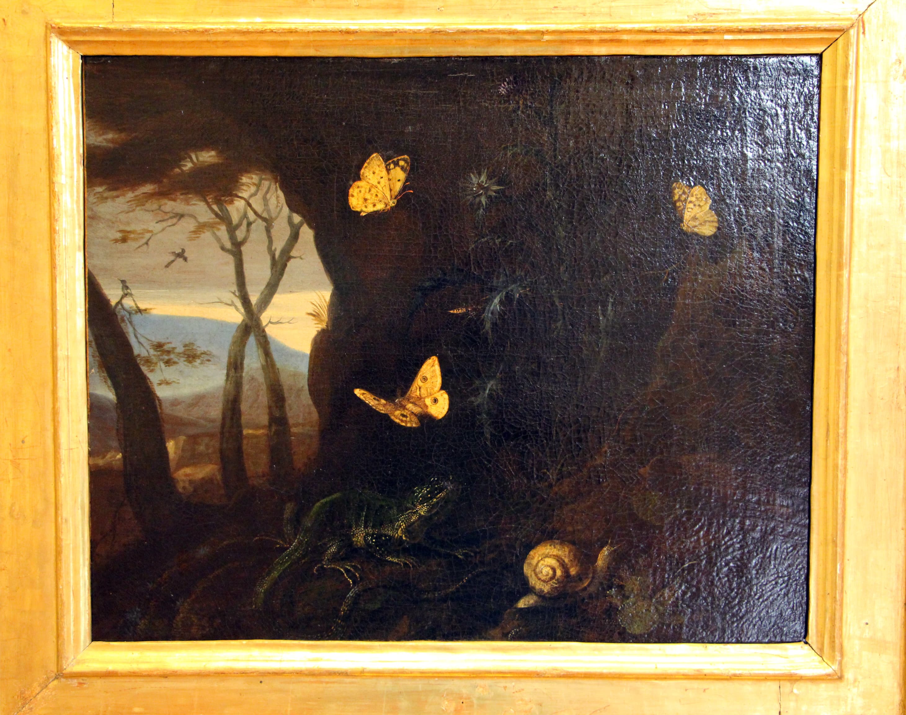 Unidentified Yellow Butterfly (in painting)