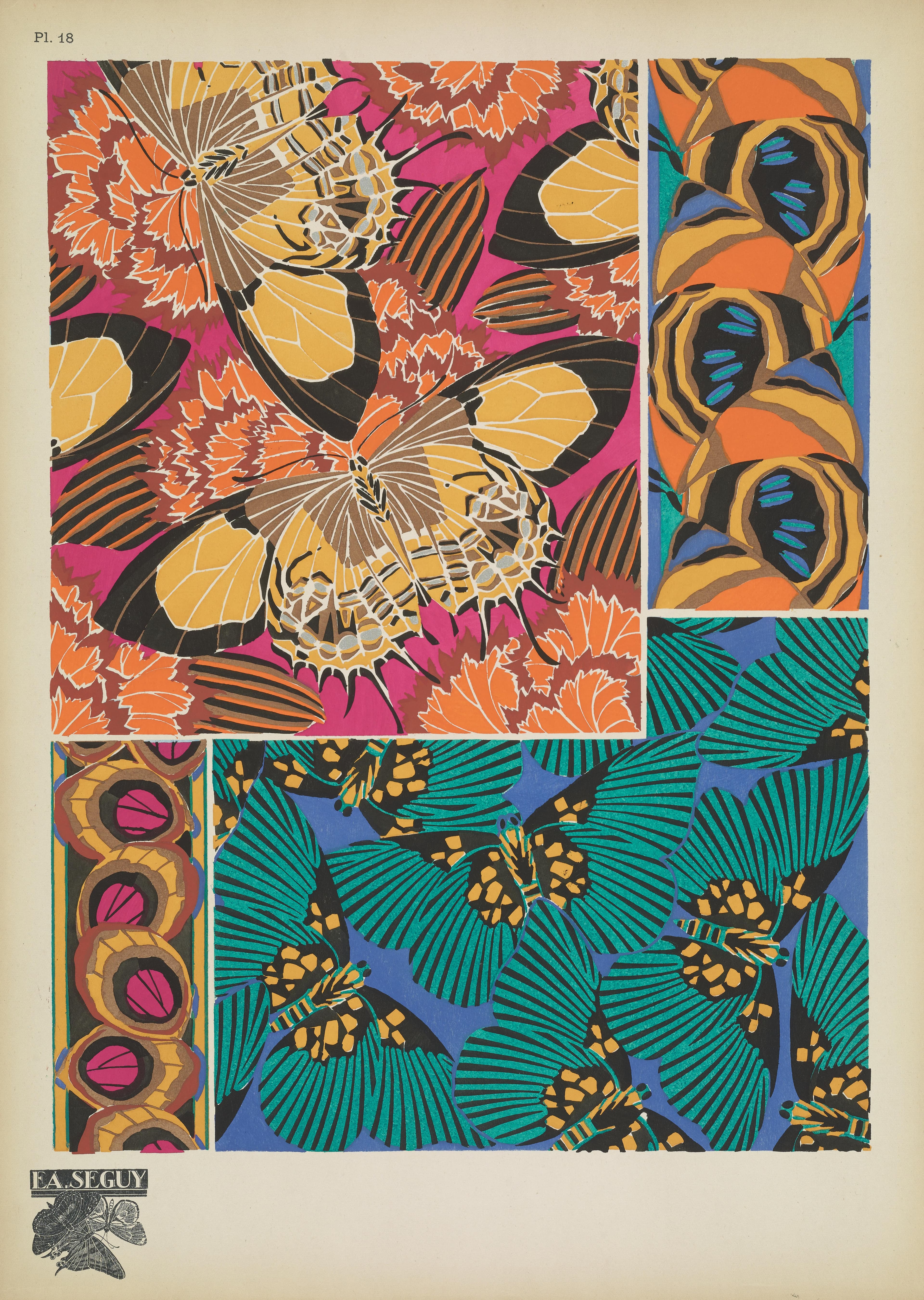 Stylized Butterfly Illustration (E.A. Seguy)