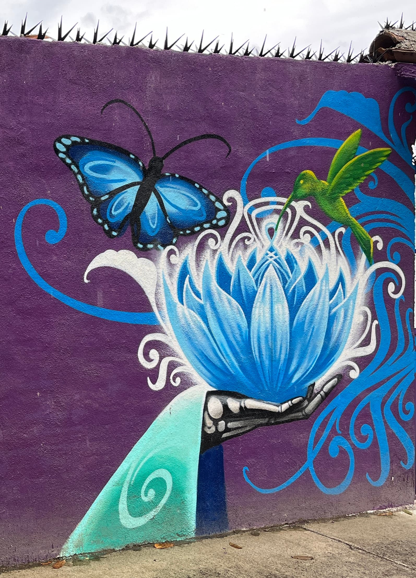 Artistic Butterfly Representation (Mural)