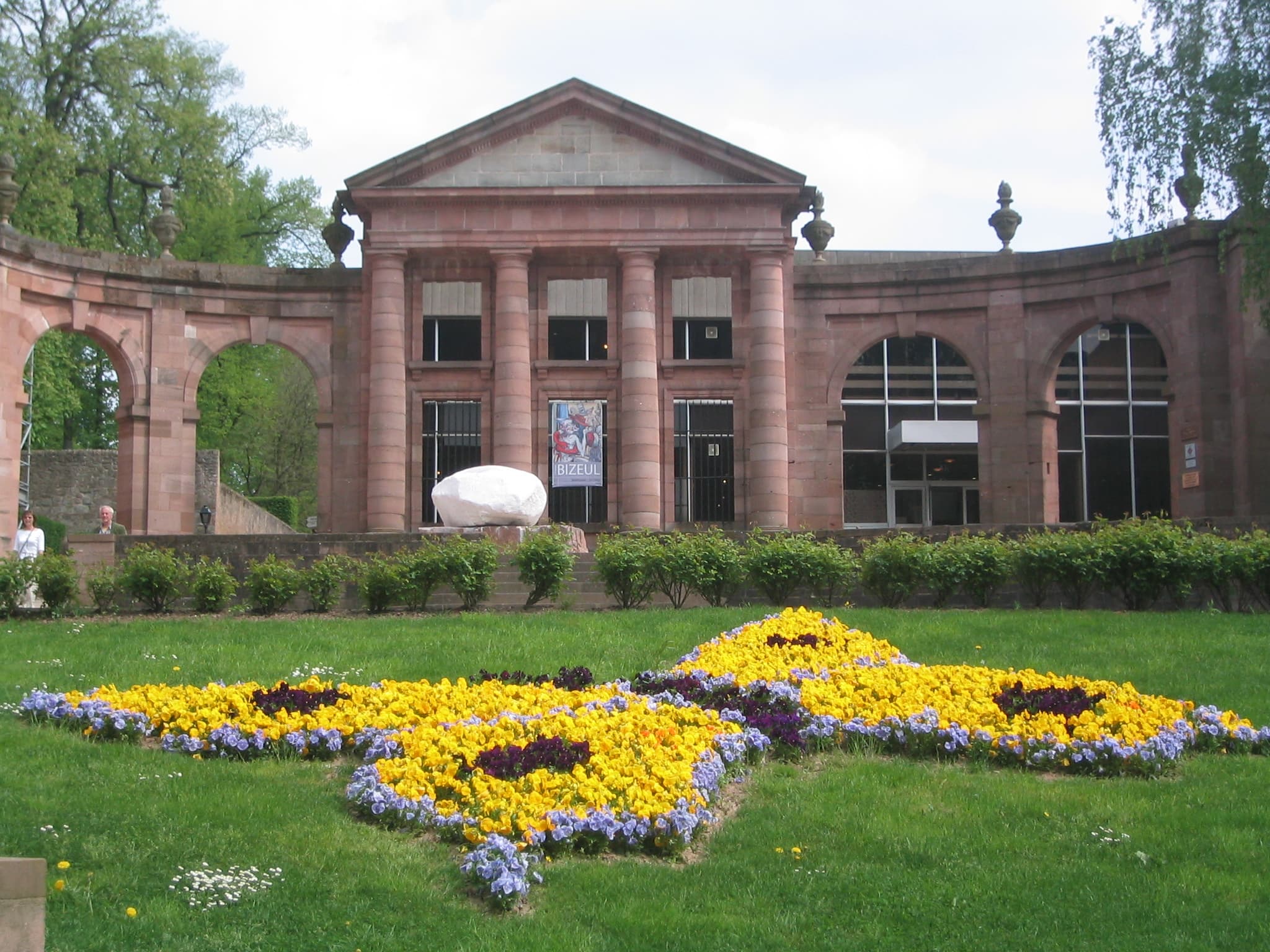 N/A (Image depicts a flowerbed shaped like a butterfly, not an actual butterfly)