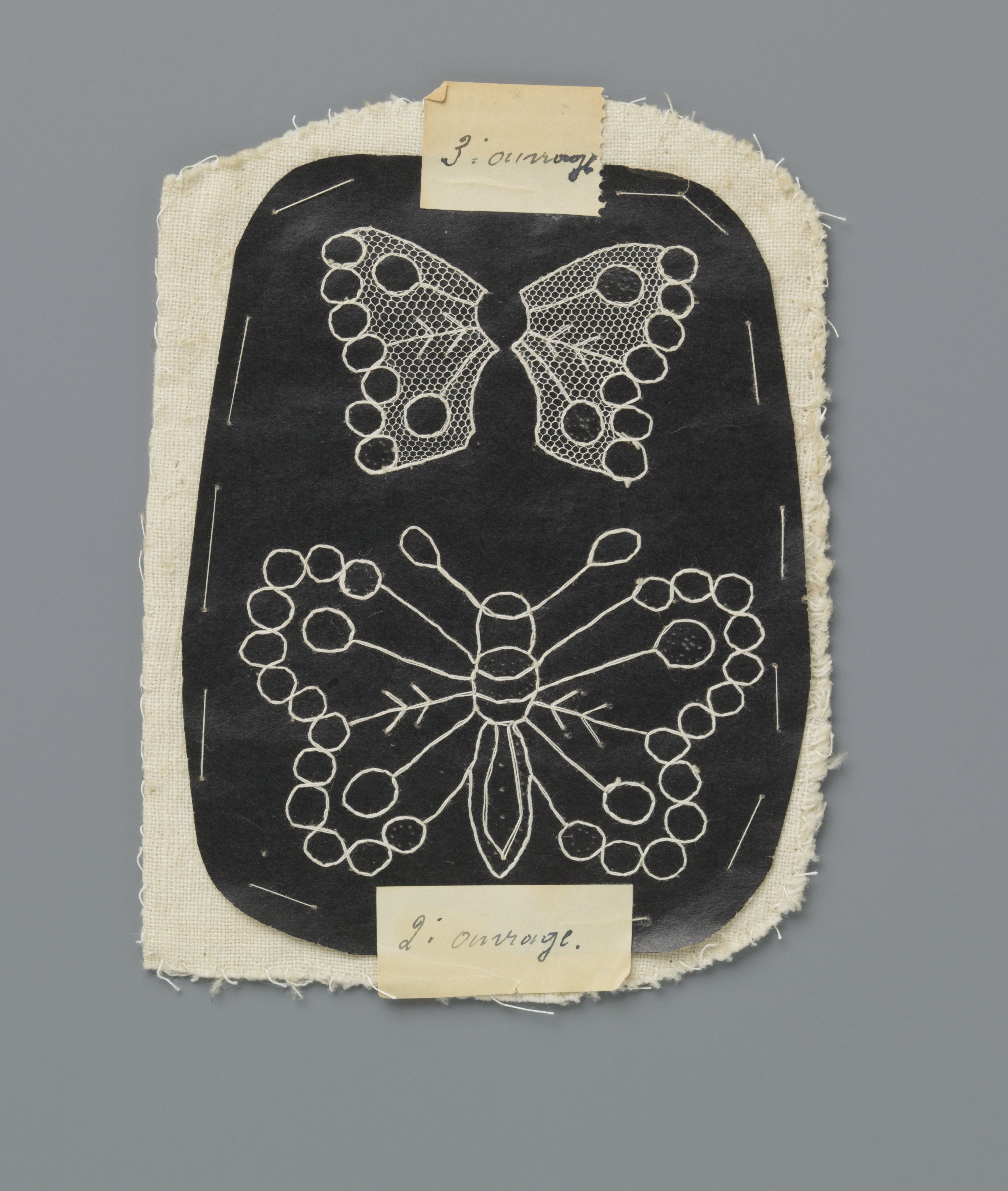 Not a biological specimen; a butterfly lace pattern
