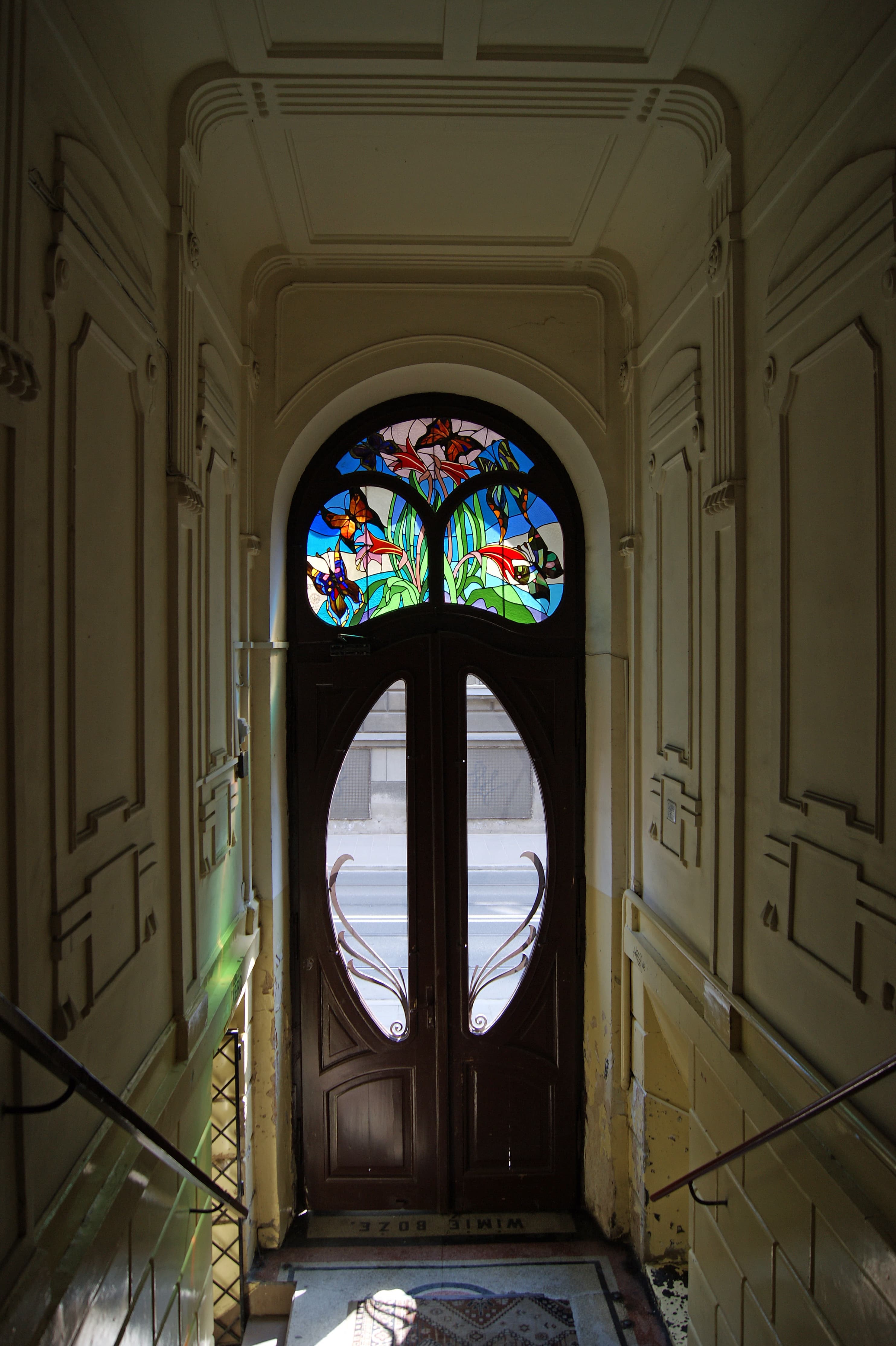 Art Nouveau Stained Glass Butterflies