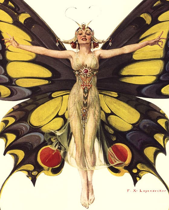 Artistic Flapper Butterfly (Fictional)