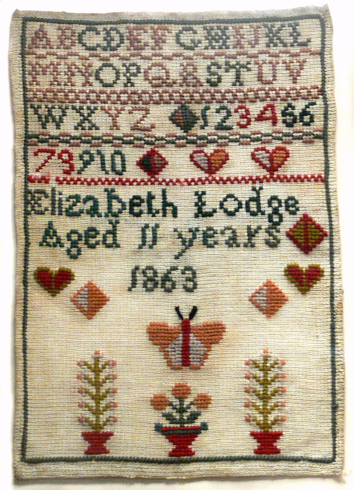 Embroidered Butterfly Motif