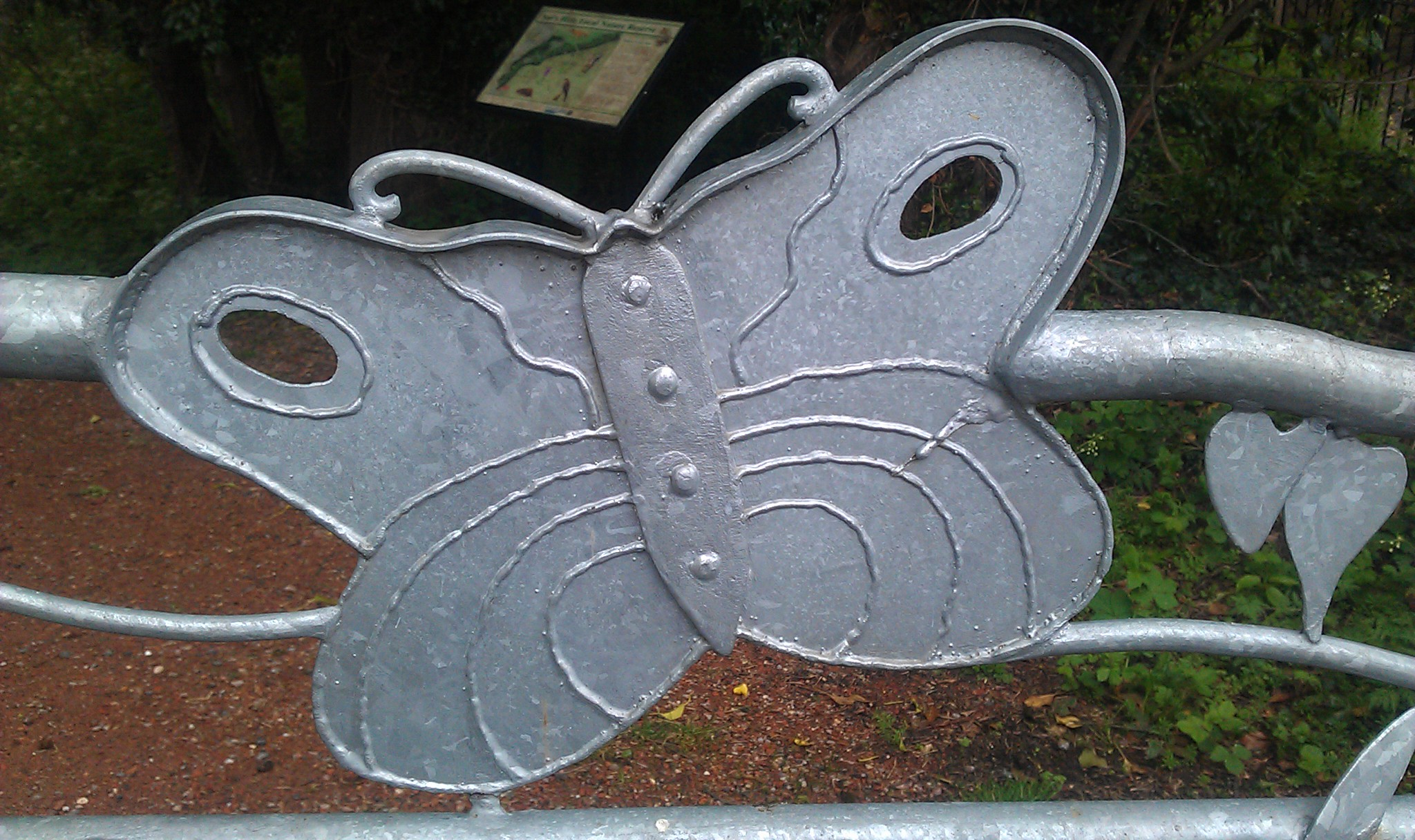 Metal Butterfly Sculpture