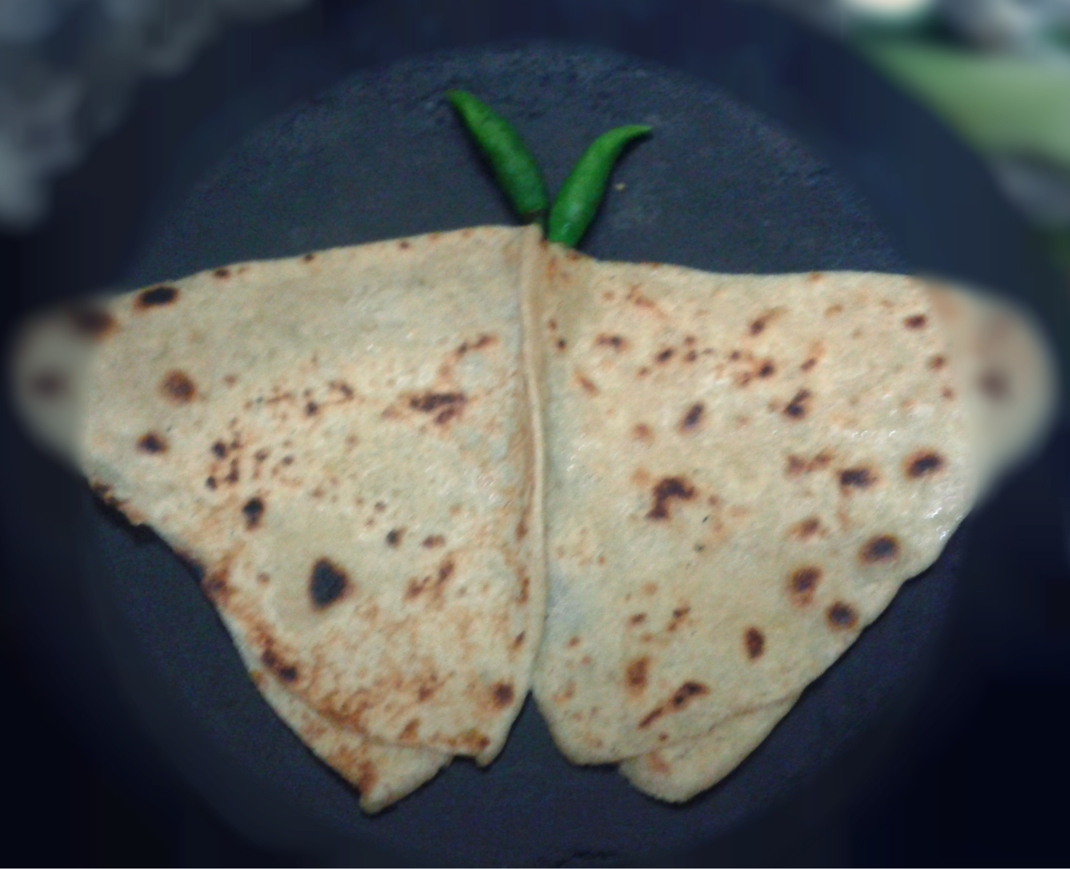Not a butterfly (Parantha art)