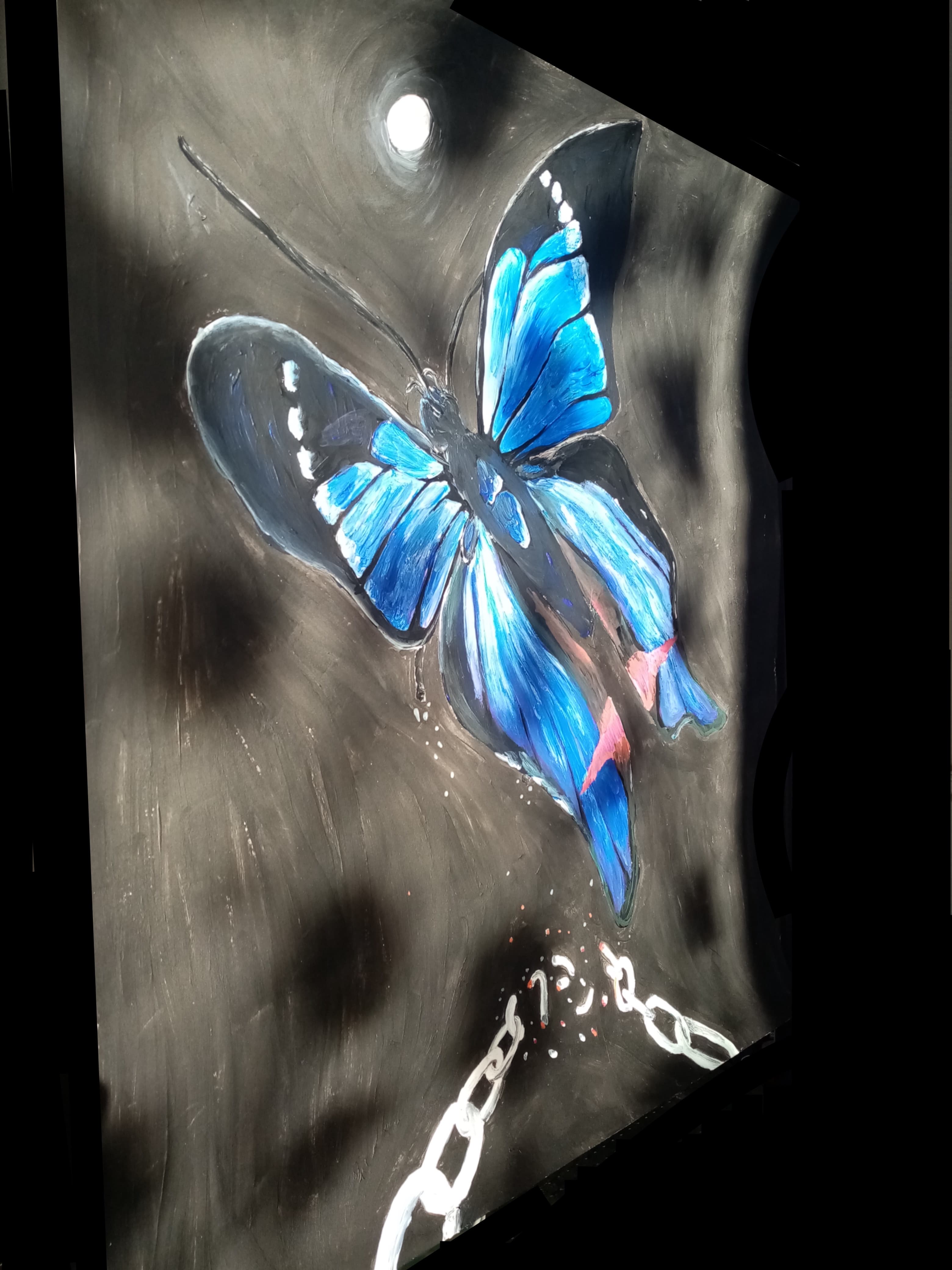 Blue Butterfly (Artistic Representation)