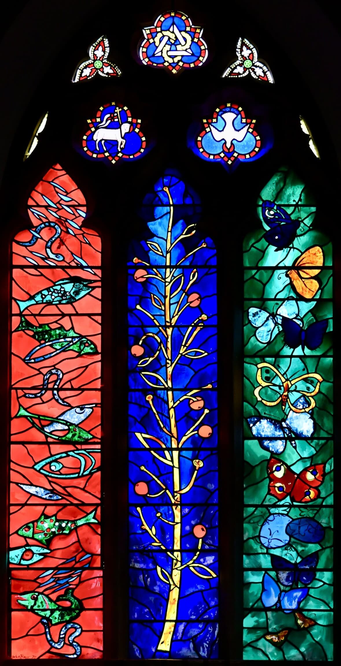 Stained Glass Butterfly (Artistic Representation)