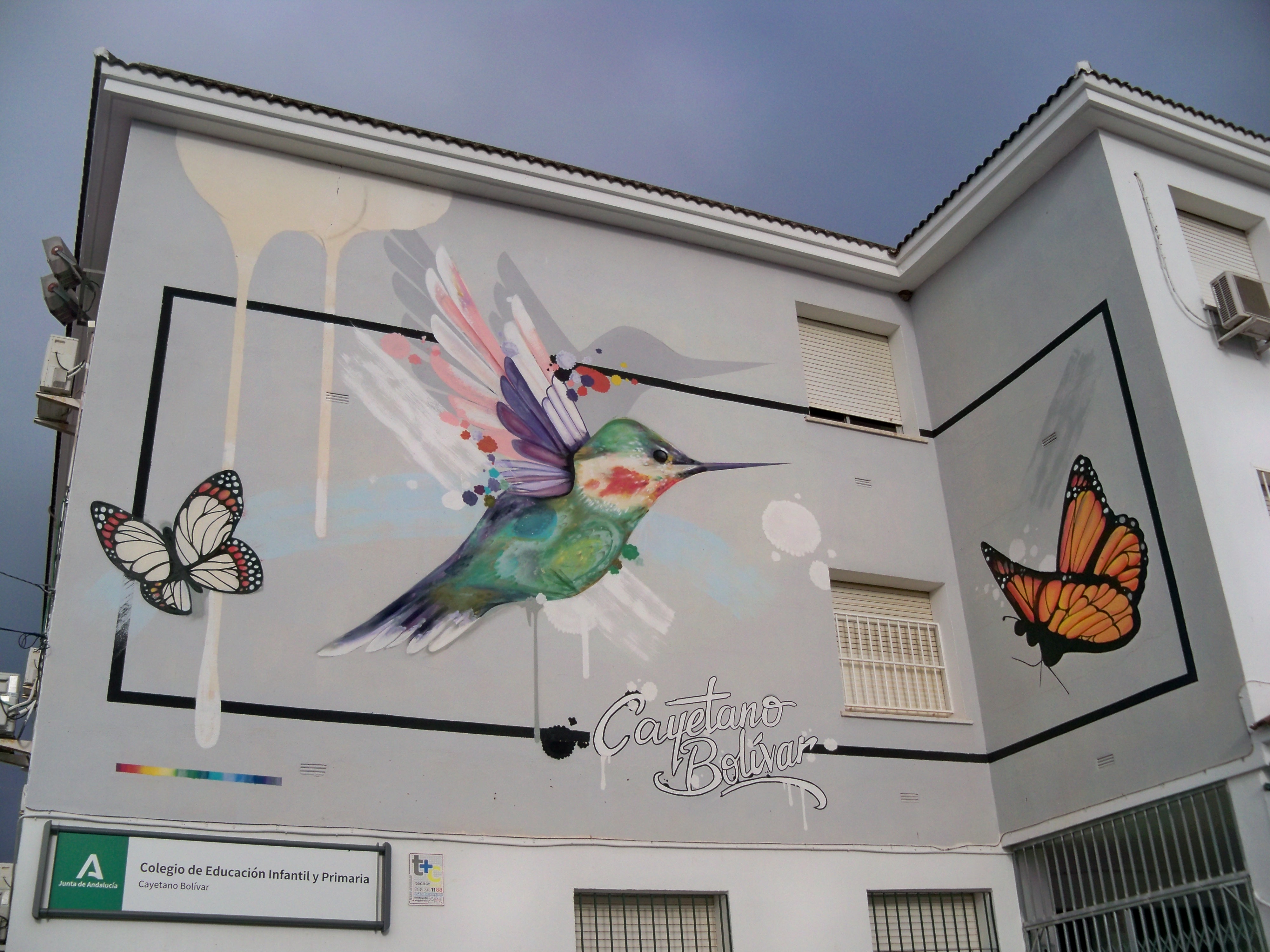 Stylized Mural Butterfly